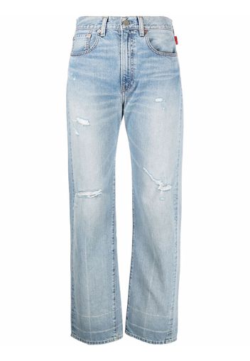 Denimist high-rise straight-leg jeans - Blu