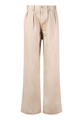 Denimist mid-rise wide-leg trousers - Toni neutri