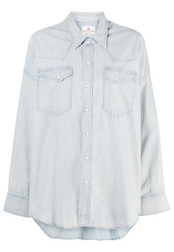 Denimist Camicia denim con tasche - Blu