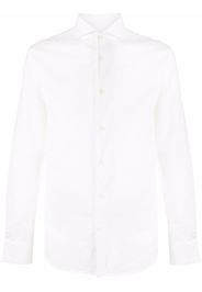 Deperlu pointed-collar cotton shirt - Bianco