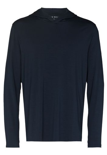 Derek Rose long-sleeve hooded sweatshirt - Blu