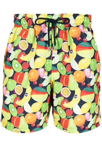 Derek Rose fruit print swim shorts - Multicolore
