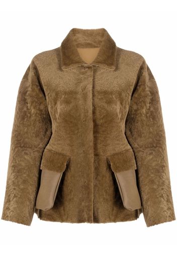 Desa 1972 reversible shearling jacket - Verde