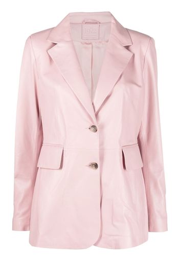 Desa 1972 leather single-breasted blazer - Rosa