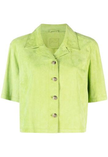 Desa 1972 cropped suede shirt - Verde