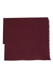 Destin frayed-edge lightweight scarf - Rosso