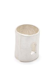 Detaj key-hole band ring - Bianco