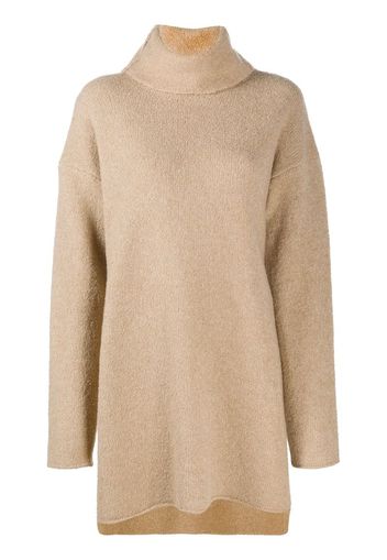 roll-neck fine-knit jumper