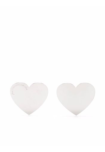 d'heygere Orecchini Heart in argento sterling