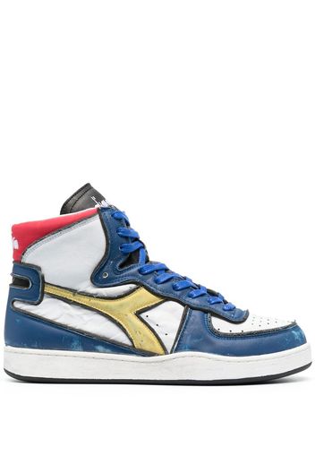 Diadora high-top colour-block sneakers - Bianco