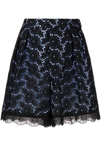 Dice Kayek floral-lace mini skirt - Blu