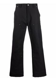 Dickies Construct panelled straight-leg cotton trousers - Nero