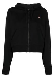 Dickies Construct logo-patch zip-up hoodie - Nero