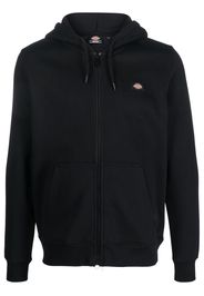 Dickies Construct logo-patch long-sleeve hoodie - Nero