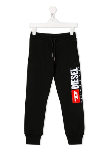 logo drawstring track trousers