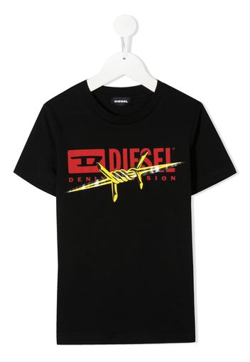 graphic print logo T-shirt