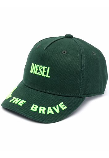 Diesel Kids Cappello da baseball con ricamo - K50Q GREEN