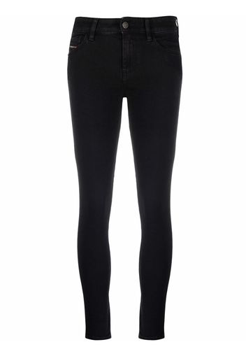 Diesel Slandy mid-rise super-skinny jeans - Nero