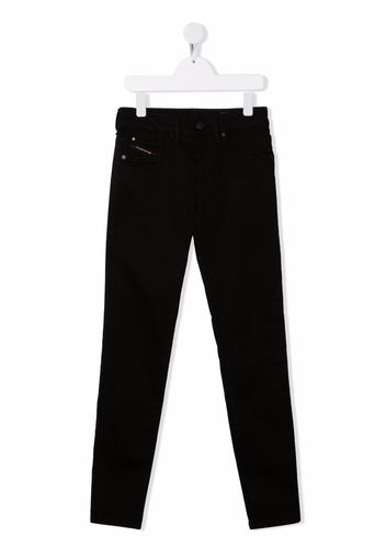 Diesel Kids TEEN mid-rise skinny jeans - Nero