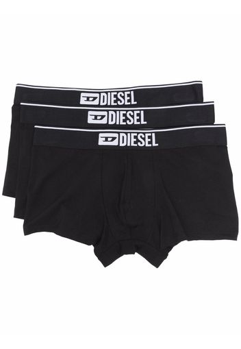 Diesel logo-waist boxers (set of three) - Nero