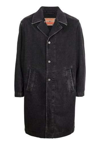 Diesel oversized denim coat - Nero