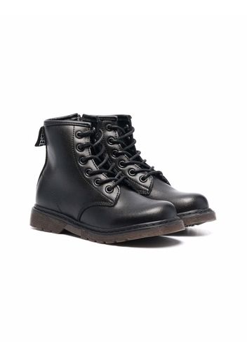 Diesel Kids ankle leather boots - Nero