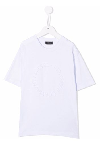 Diesel Kids embossed logo t-shirt - Bianco