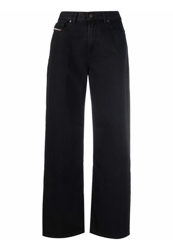 Diesel cropped high-waist jeans - Nero