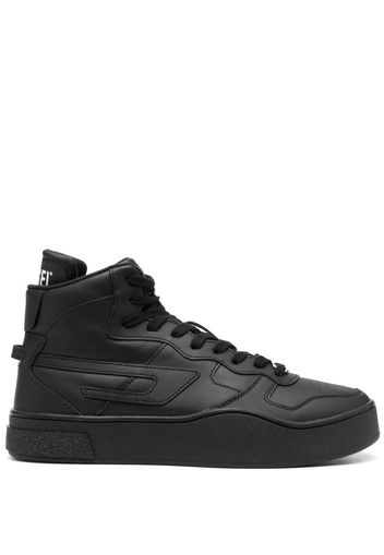 Diesel branded heel-counter high-top sneakers - Nero