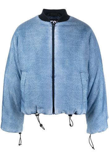 Diesel Bomber in stile denim - Blu