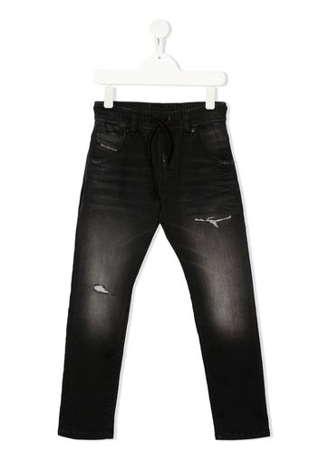 Diesel Kids Jeans slim con coulisse - K02 BLACK