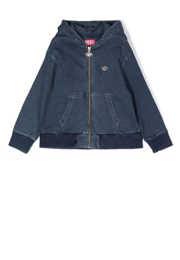 Diesel Kids Felpa con placca logo - Blu