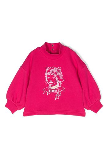 Diesel Kids Srensyb graphic-print sweatshirt - Rosa