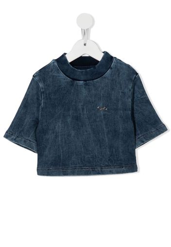 Diesel Kids T-shirt Tbillie JJJ crop - Blu