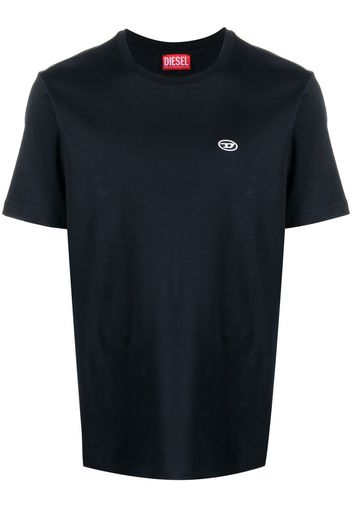 Diesel embroidered-logo cotton T-shirt - Blu