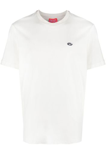 Diesel embroidered-logo cotton T-shirt - Bianco