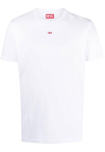 Diesel embroidered-logo detail T-shirt - Bianco