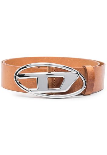 Diesel logo-buckle belt - Marrone