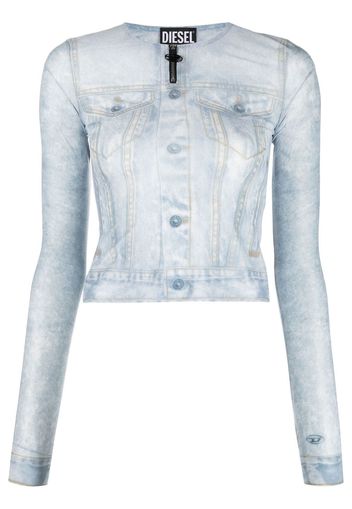 Diesel Top con stampa - Blu