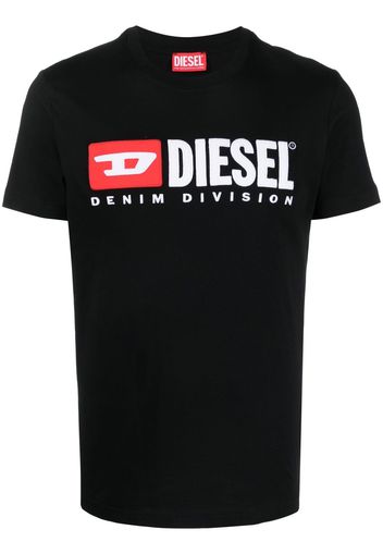 Diesel T-shirt Denim Division con ricamo - Nero