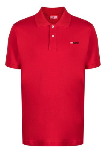 Diesel Polo con applicazione - Rosso