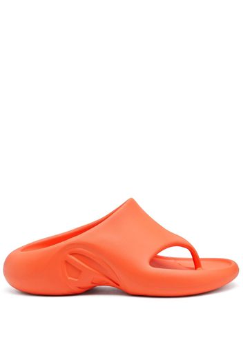 Diesel thong-strap slip-on sandals - Arancione