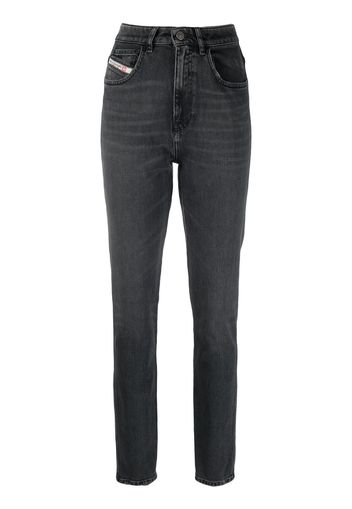 Diesel high-waisted straight-leg jeans - Grigio