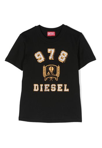 Diesel Kids 978 logo-print T-shirt - Nero