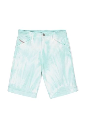 Diesel Kids tie-dye deck shorts - Blu