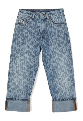 Diesel Kids Jeans con stampa 1999-J - Blu