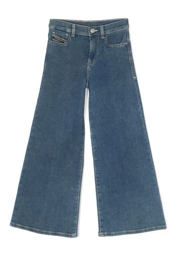 Diesel Kids 1978-J wide leg jeans - Blu