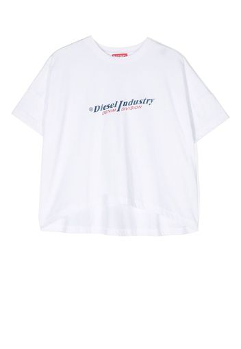 Diesel Kids Texalind Maglietta logo-print T-shirt - Bianco