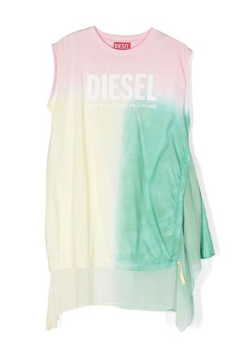 Diesel Kids T-shirt con fantasia tie-dye - Verde