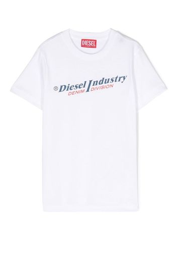 Diesel Kids logo-print T-shirt - Bianco